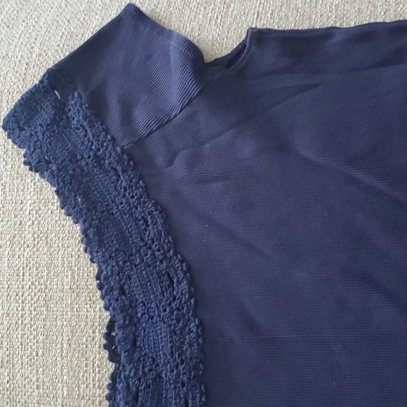 Ralph Lauren  Polo knit top Navy Blue Large - Picture 3 of 4